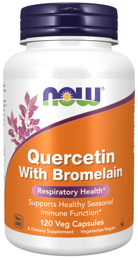 NOW Quercetin with Bromelain Vcaps 120's