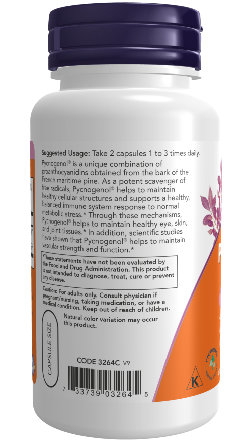 NOW Pycnogenol 30mg Caps 60's