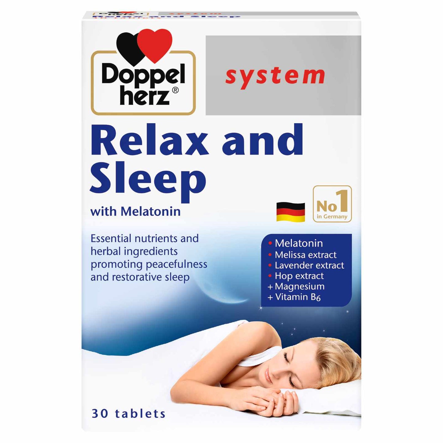 DOPPERHERZ SYSTEM IQ RELAX&SLEEP TABS 30