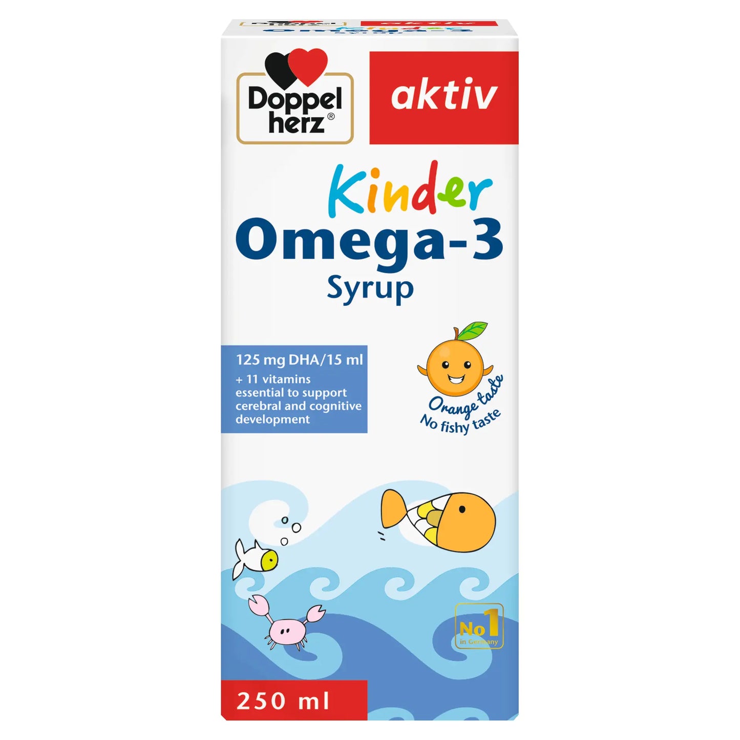 DOPPELHERZ KIDS  OMEGA-3 SYRUP 250ML