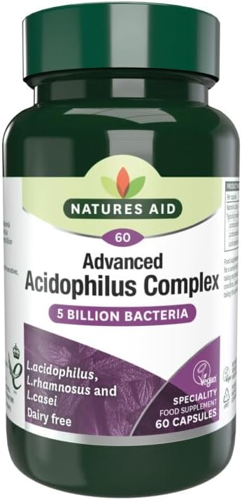 Nature's Aid Acidophillus Complex 5 Billion Bacteria (Vegan) - 60's