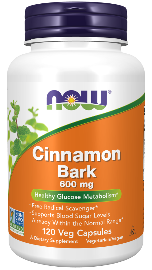 NOW Cinnamon Bark 600mg Caps 120's