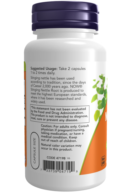 NOW Stinging Nettle Root Extract 250mg Caps 90's