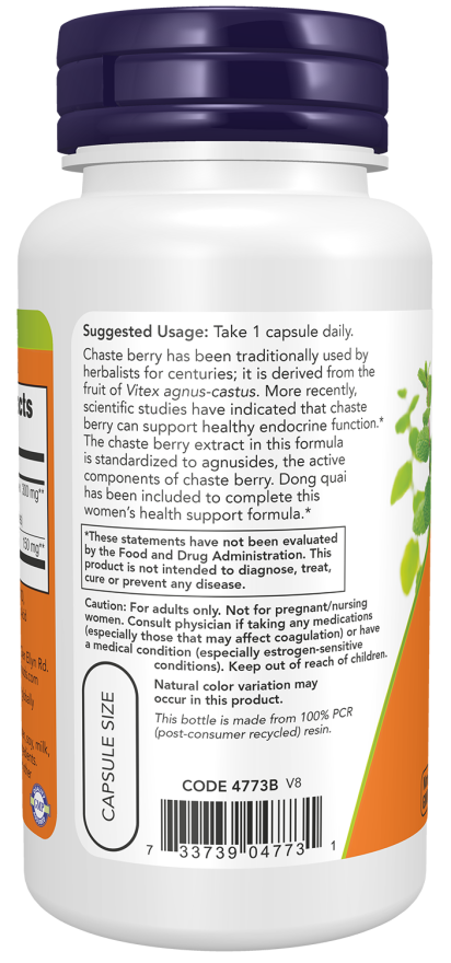 NOW Chaste Berry Vitex Extract 300 mg 90s