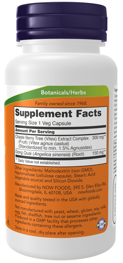 NOW Chaste Berry Vitex Extract 300 mg 90s