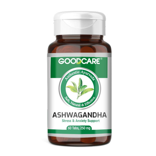 Goodcare Ashwagandha 60 Tablets | Ayurvedic Stress & Sleep Support | Boosts Energy & Immunity | Reduces Fatigue | Rich in Antioxidants