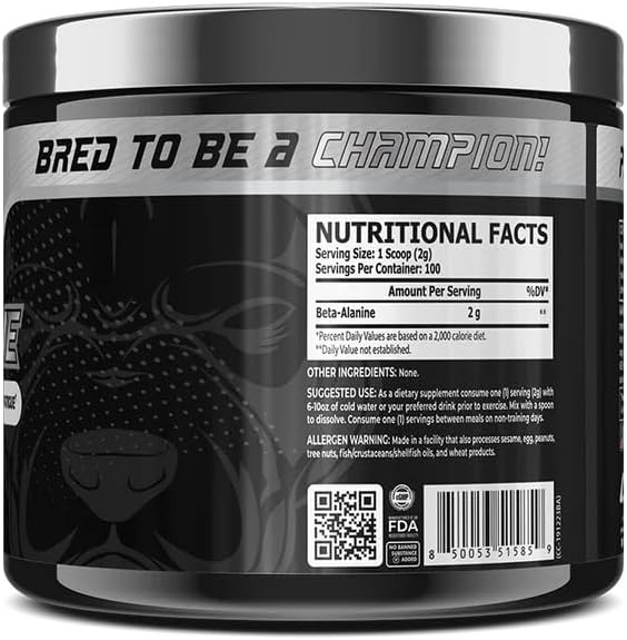 Core Champs BETA-ALANINE 2000MG: 100 Servings I Improve Performance I Boost Muscle Nutrient I Delay Muscle Fatigue