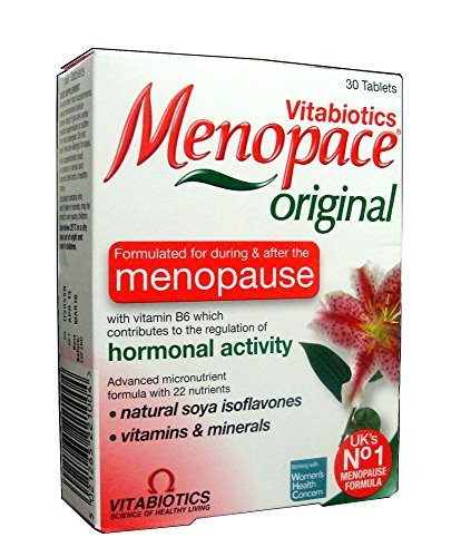 Menopace Original - No. 1 Menopause Supplement for Women. by Vitabiotics. 30-Day Vitamin Perimenopause Formula - Pack of 1, 30 Tablet