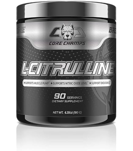 CORE CHAMPS L-CITRULLINE 2000MG | Nitric Oxide Booster for Enhanced Vasodilation | Workout Performance | Support Muscle Pump 90 SERVINGS