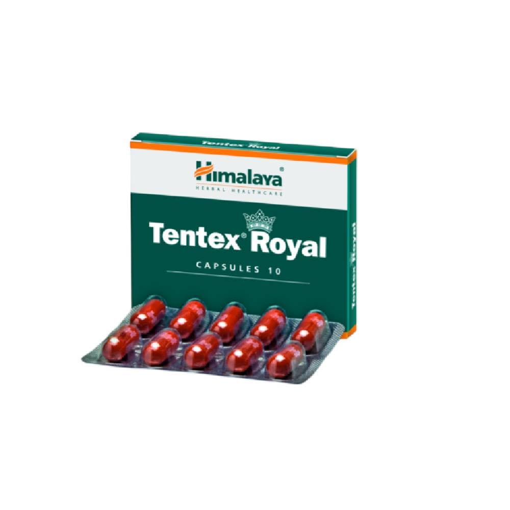 Himalaya Tentex Royal Capsules - 10 Capsules-Helps Improve Physical Performance I Clinically tested I Improves Strength & Stamina