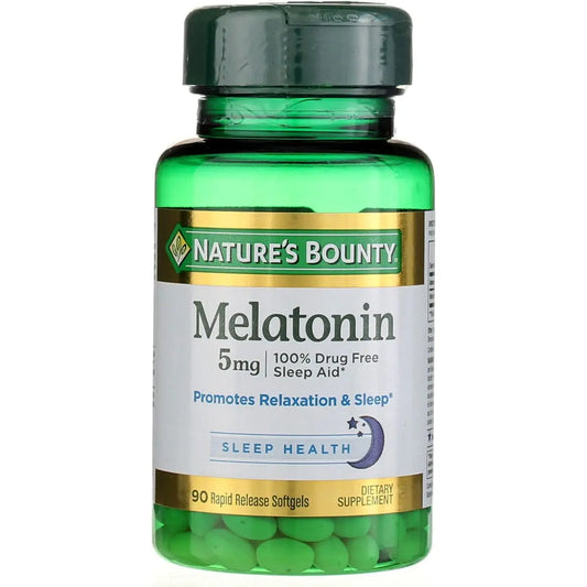 Nature's Bounty Melatonin 5mg Rapid Release Softgels 90's