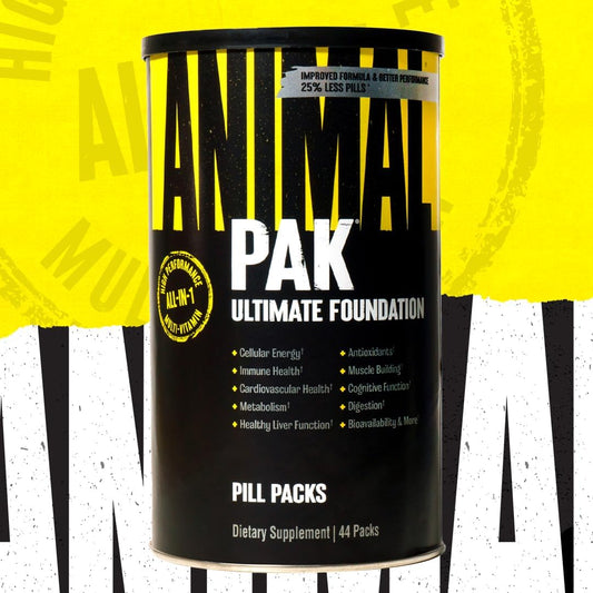 ANIMAL Pak Ultimate Foundation Multivitamin Complex 44 Packs | 12-in-1 complex with vitamins, minerals and amino acids, with vitamin D3 K2 and magnesium, 8 tablets each