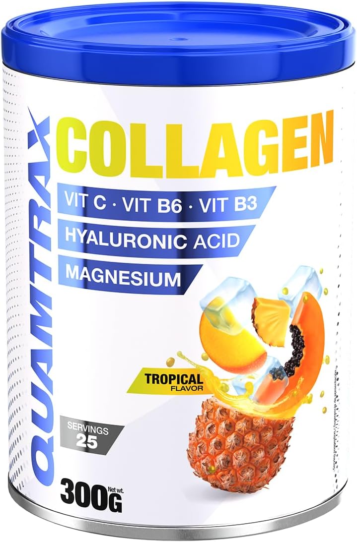 Quamtrax Nutrition - Essential Collagen - 300g - Neutral - Joint reinforcement, healthy skin and optimal digestion (300, Tropical)