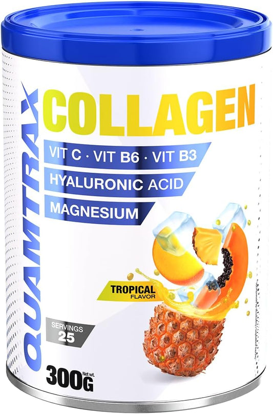 Quamtrax Nutrition - Essential Collagen - 300g - Neutral - Joint reinforcement, healthy skin and optimal digestion (300, Tropical)