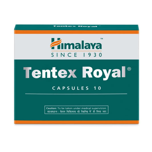 Himalaya Tentex Royal, 50 Capsules (10 * 5 strips) |Helps Improve Performance |Increases Energy |Ensures Satisfaction