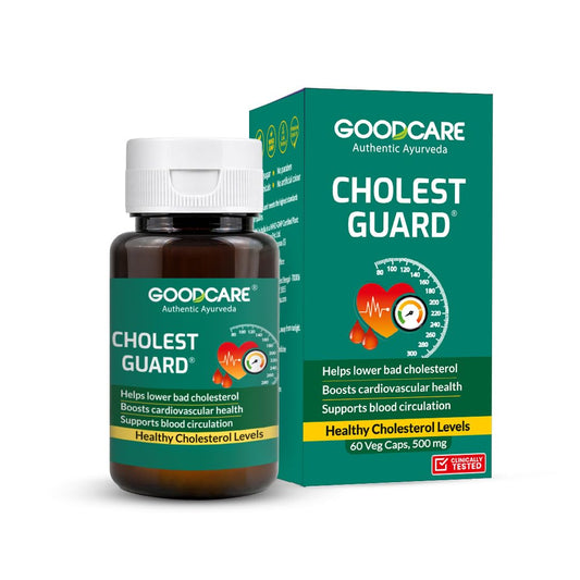 Goodcare Cholest Guard 60 Capsules | Ayurvedic Capsules for Cholesterol Control | Boosts Heart Health | Supports Healthy Lipid Levels