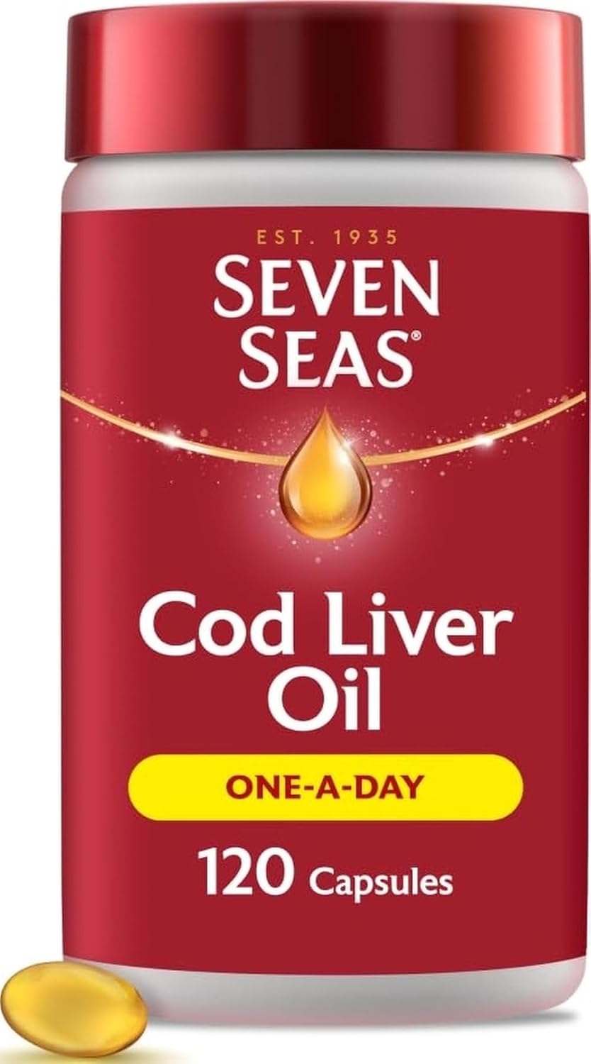Seven Seas Pure Cod Liver Oil 120 capsules