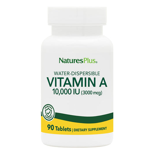 NaturesPlus Vitamin A 10,000iu Tabs 100's - Water Dispersible