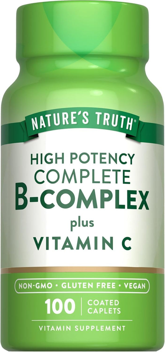 Nature's Truth B-Complex Plus Vitamin C Time Released, 100 Count