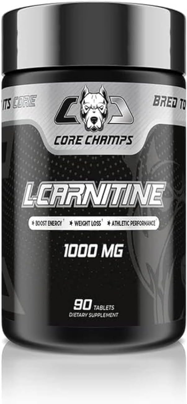 Core Champs L, Carnitine 1000MG - 90 Tablets-Fat Burner