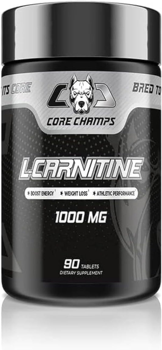 Core Champs L, Carnitine 1000MG - 90 Tablets-Fat Burner
