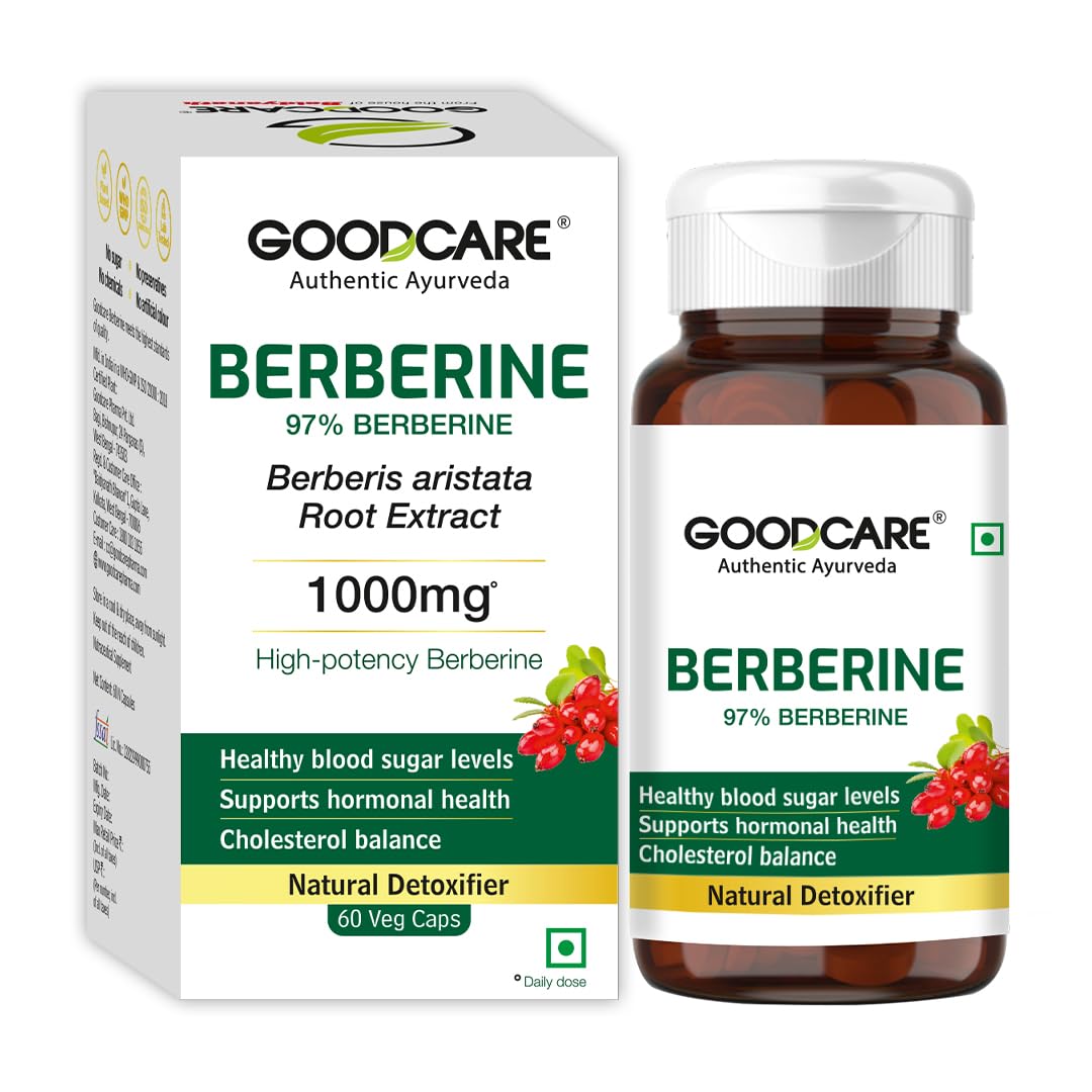 Goodcare Berberine 1000MG High Potency Capsules | Supports Healthy Metabolism | Blood Sugar & Cholestrol Balance