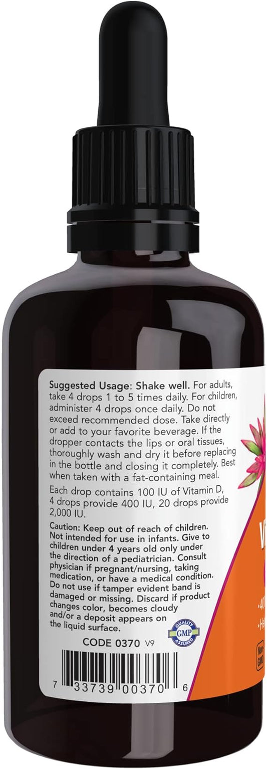 NOW Liquid Vitamin D3 59ml