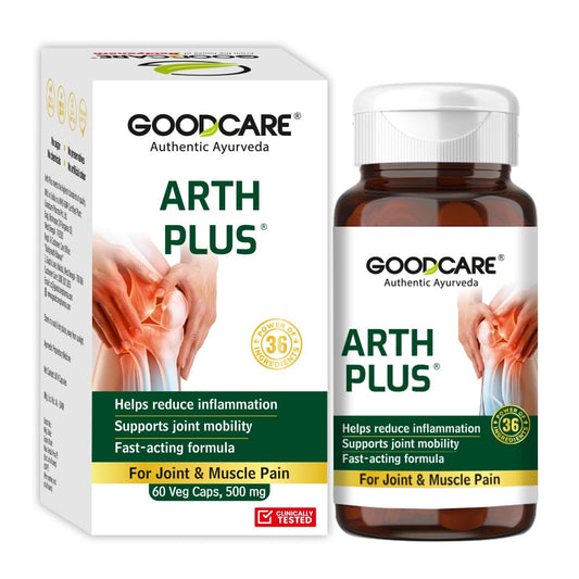 Goodcare Arth Plus 60 Capsules | Ayurvedic Joint Support Supplement | Helps Relieve Joint Pain, Stiffness & Inflammation | Supports Mobility & Flexibility