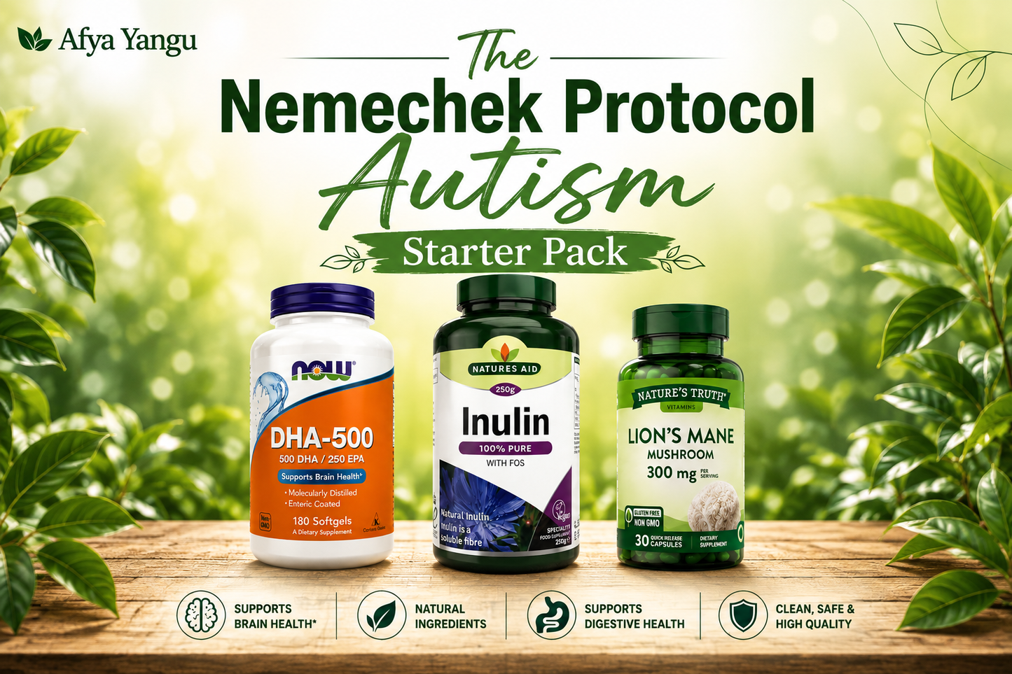Protocol for Autism and Developmental Disorders(OMEGA 3 DHA-500-INULIN)-Guide for Restoring Neurological Functioning