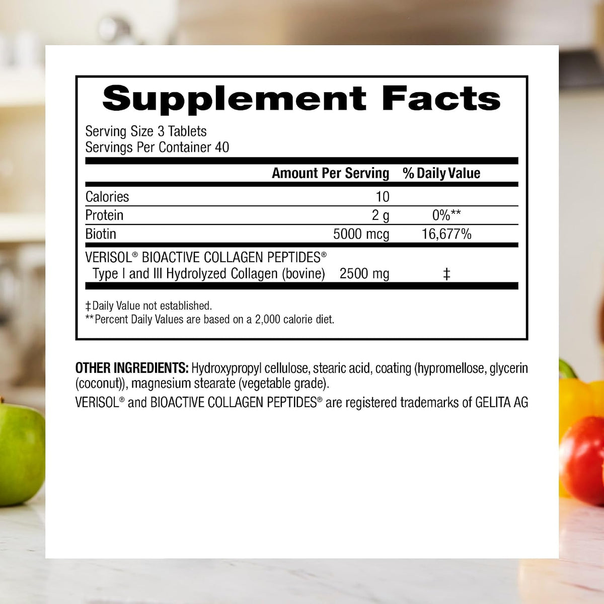 Webber Naturals Hydrolyzed Collagen Peptides, with Biotin, 120 Tablets | Bioactive Collagen30 with Biotin, 40 Days Supply, For Advanced Nourishment of Skin, Hair and Nails, Dairy & Gluten Free