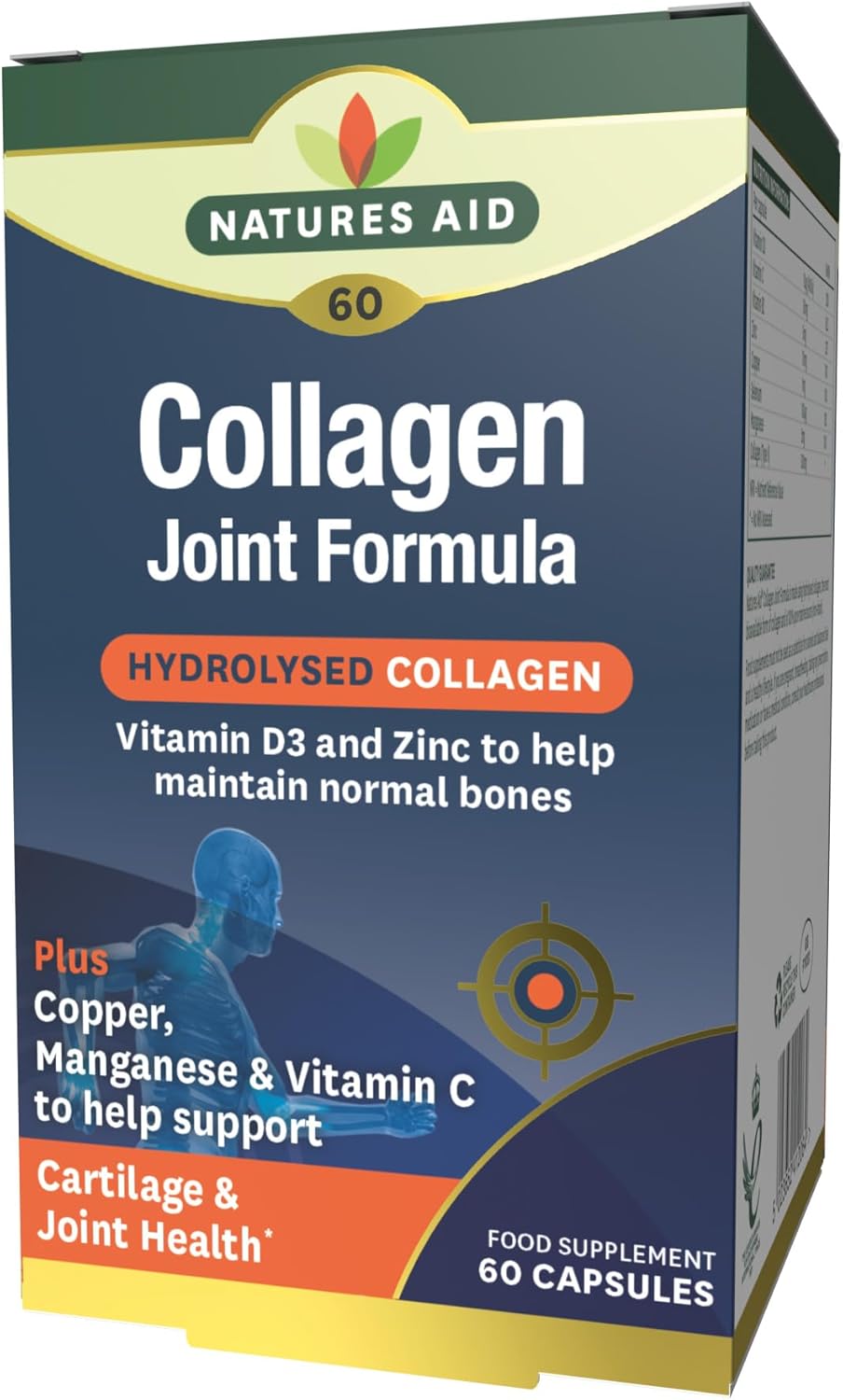 Nature's Aid Collagen Joint Formula(Hdrolysed) 500mg- 60- Support Your Joints, Bones & Connective Tissue | Added Benefits for Skin & Beauty