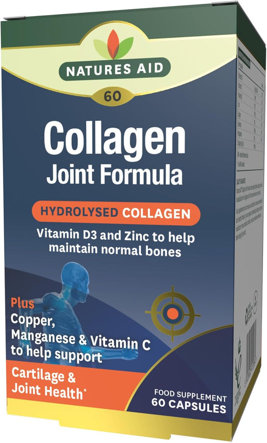 Nature's Aid Collagen Joint Formula(Hdrolysed) 500mg- 60- Support Your Joints, Bones & Connective Tissue | Added Benefits for Skin & Beauty
