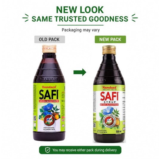 Hamdard Safi Blood Purifier Syrup for Healthy & Glowing Skin | 100% Pure | Clear Stomach | Helps to improving Liver Function | 100ml