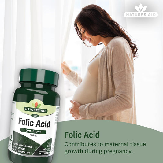 Nature's Aid Folic Acid 400ug (Vegan)- 90's