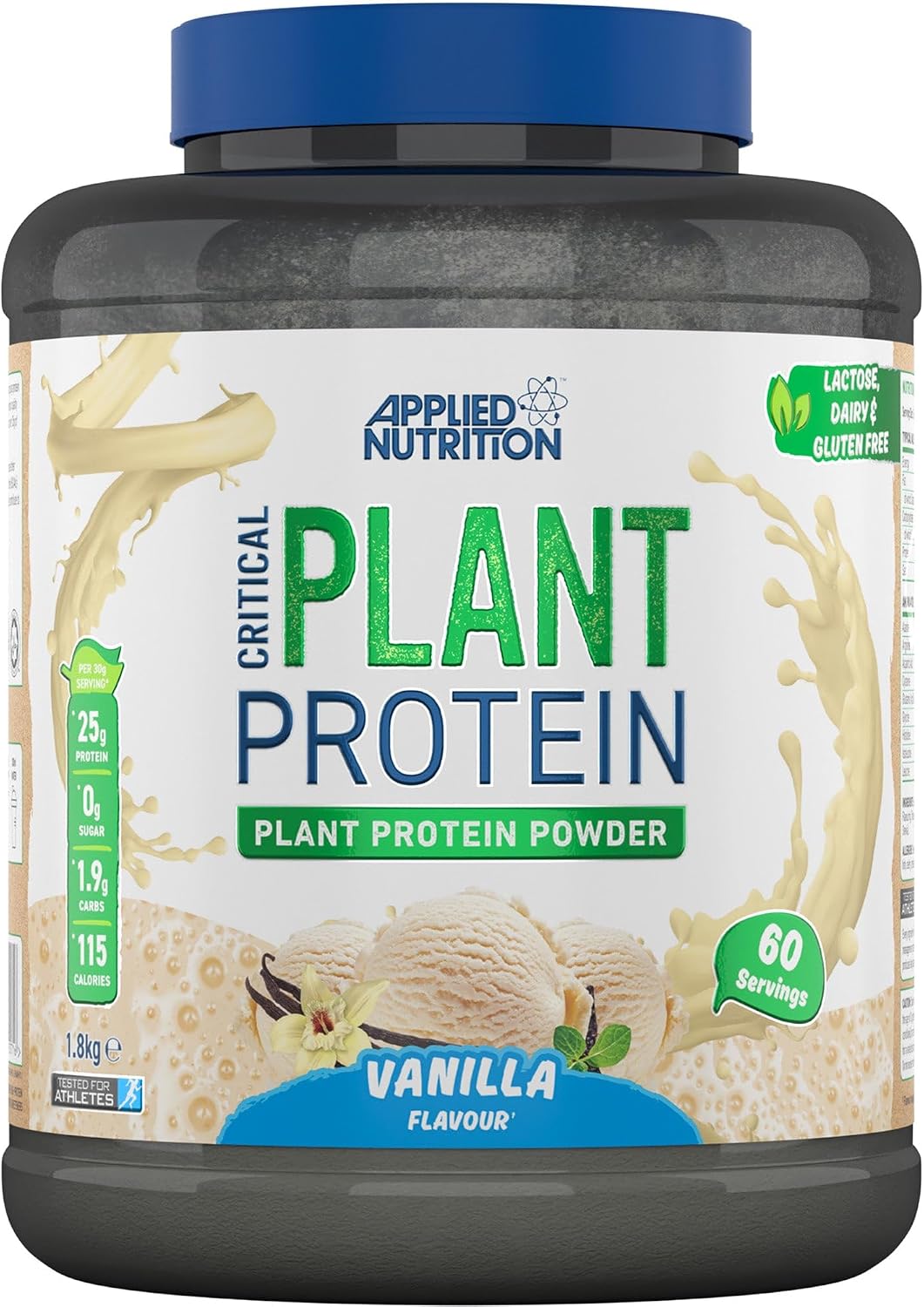 Applied Nutrition Plant Protein Powder – Critical Plant Vegan Protein&nbsp; &nbsp;(1.8KG- 60 ServingsVegan Protein for Lean Muscle & Recovery-