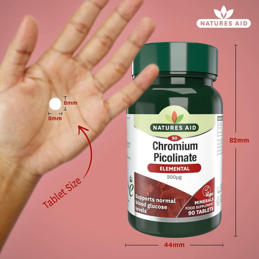 Nature's Aid Chromium Picolinate 200mcg Vegan 90s
