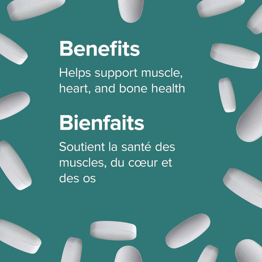 Webber Naturals Magnesium Complete Complex 250 mg, 7 Sources of Magnesium, 100 Caplets, Helps Support Muscle, Heart and Bone Health, Vegan