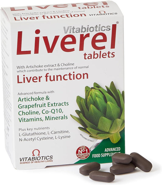 Vitabiotics Liverel Liver Health Support Tablets Supplement, Vitabiotics