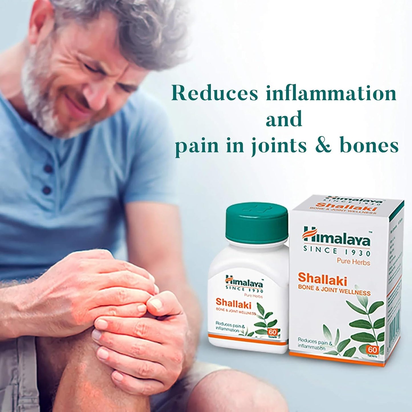 Himalaya Shallaki (BOSWELLIA)| Pain and inflammation | Tablets 60s | Bone and Joint Wellness -Possesses anti-arthritic and analgesic properties