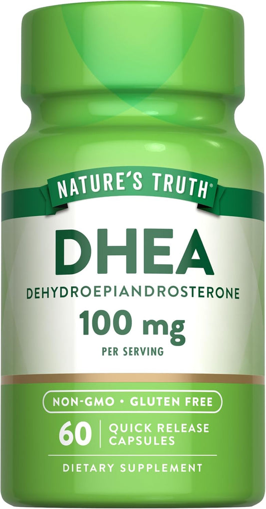 Nature's Truth DHEA | 100mg | 60 Capsules | Non-GMO & Gluten Free Supplement