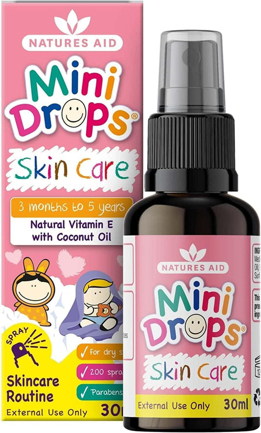Natures Aid Skin Care Mini Drops for Kids 3 Months - 5 Years, 30 ml