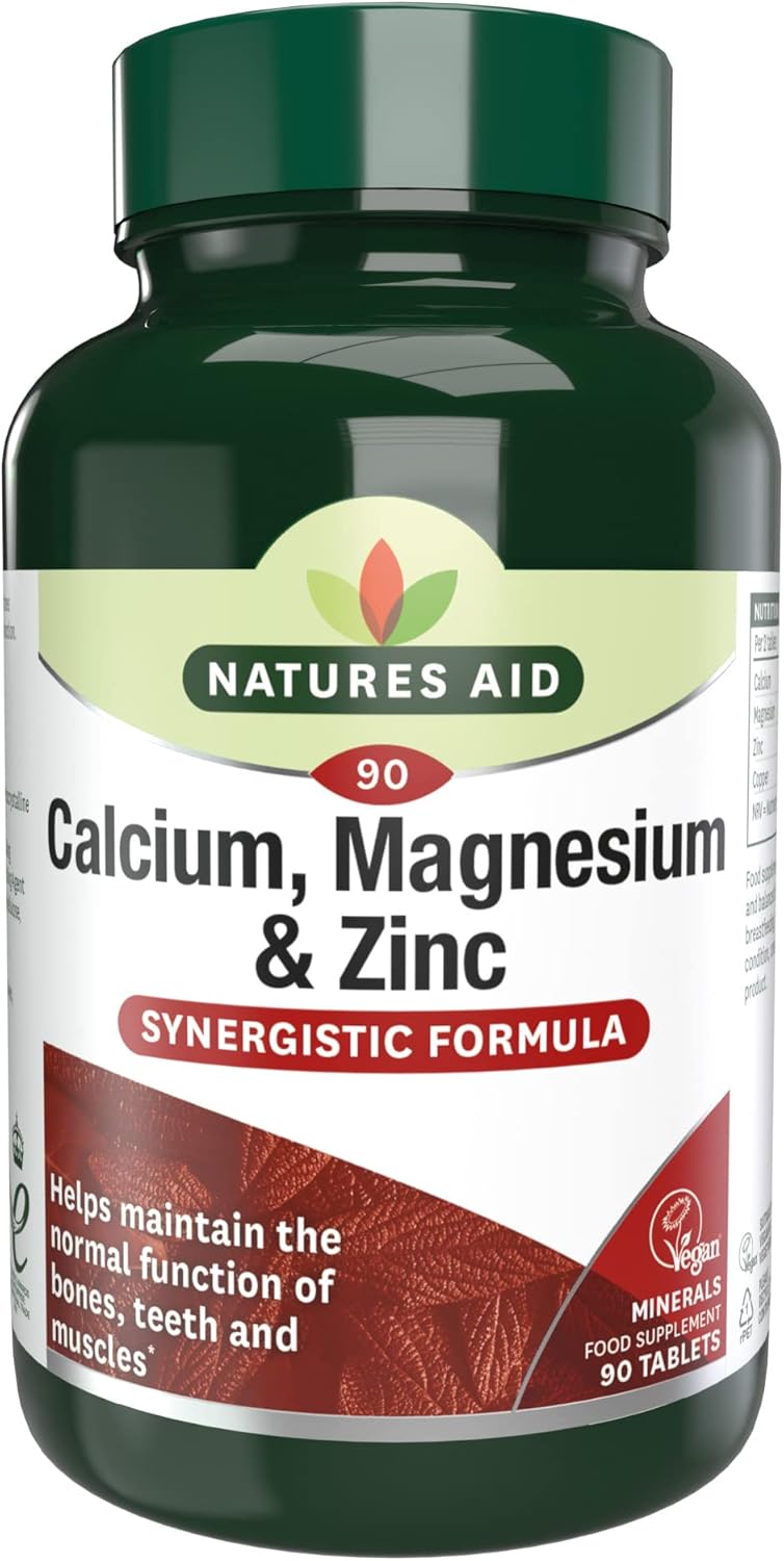 Nature's Aid Calcium, Magnesium + Zinc (Vegan)-90's