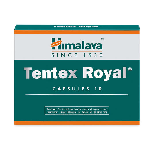 Himalaya Tentex Royal Capsules - 10 Capsules-Helps Improve Physical Performance I Clinically tested I Improves Strength & Stamina