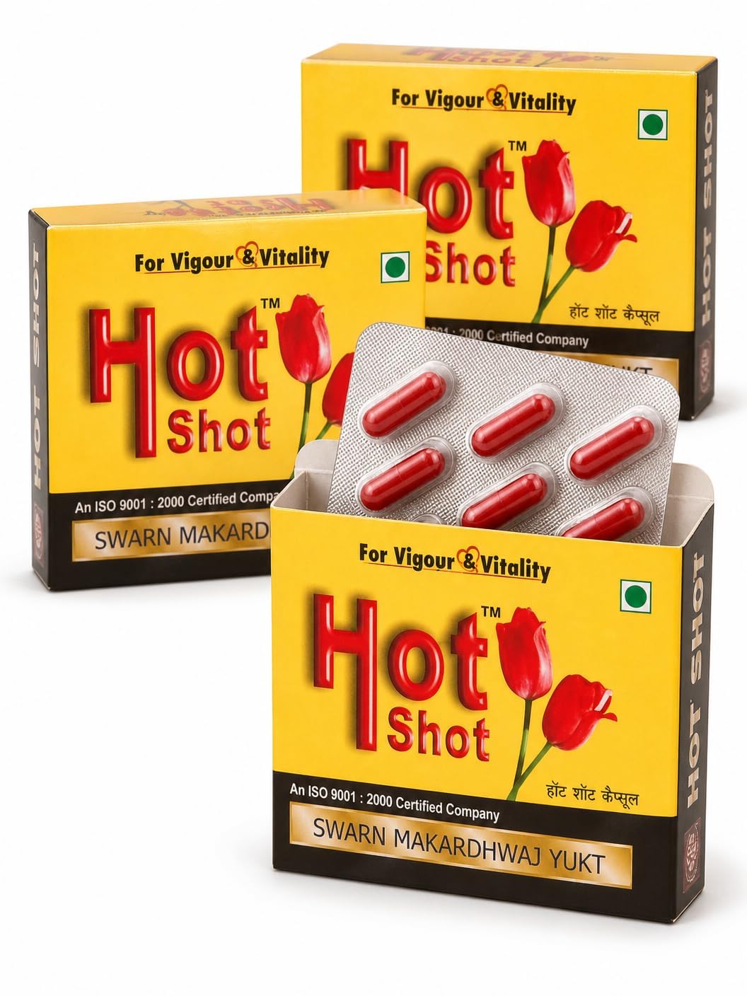 Hot Shot Herbal 10 Capsule PACK - Male Sexual Performance-Helps boost sexual energy