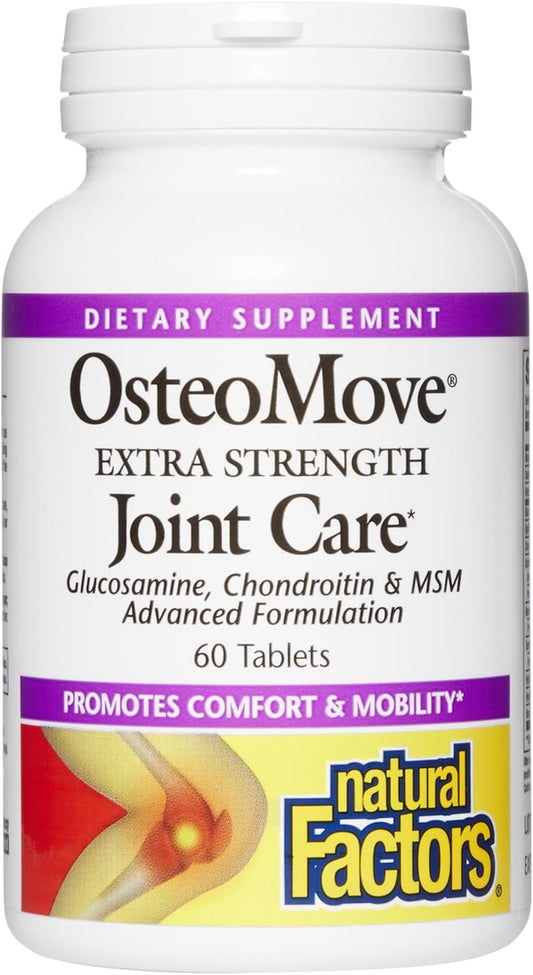 Natural Factors, OsteoMove Joint Care, Extra Strength Support for Joint and Bone Health, Non-GMO, 60 tablets