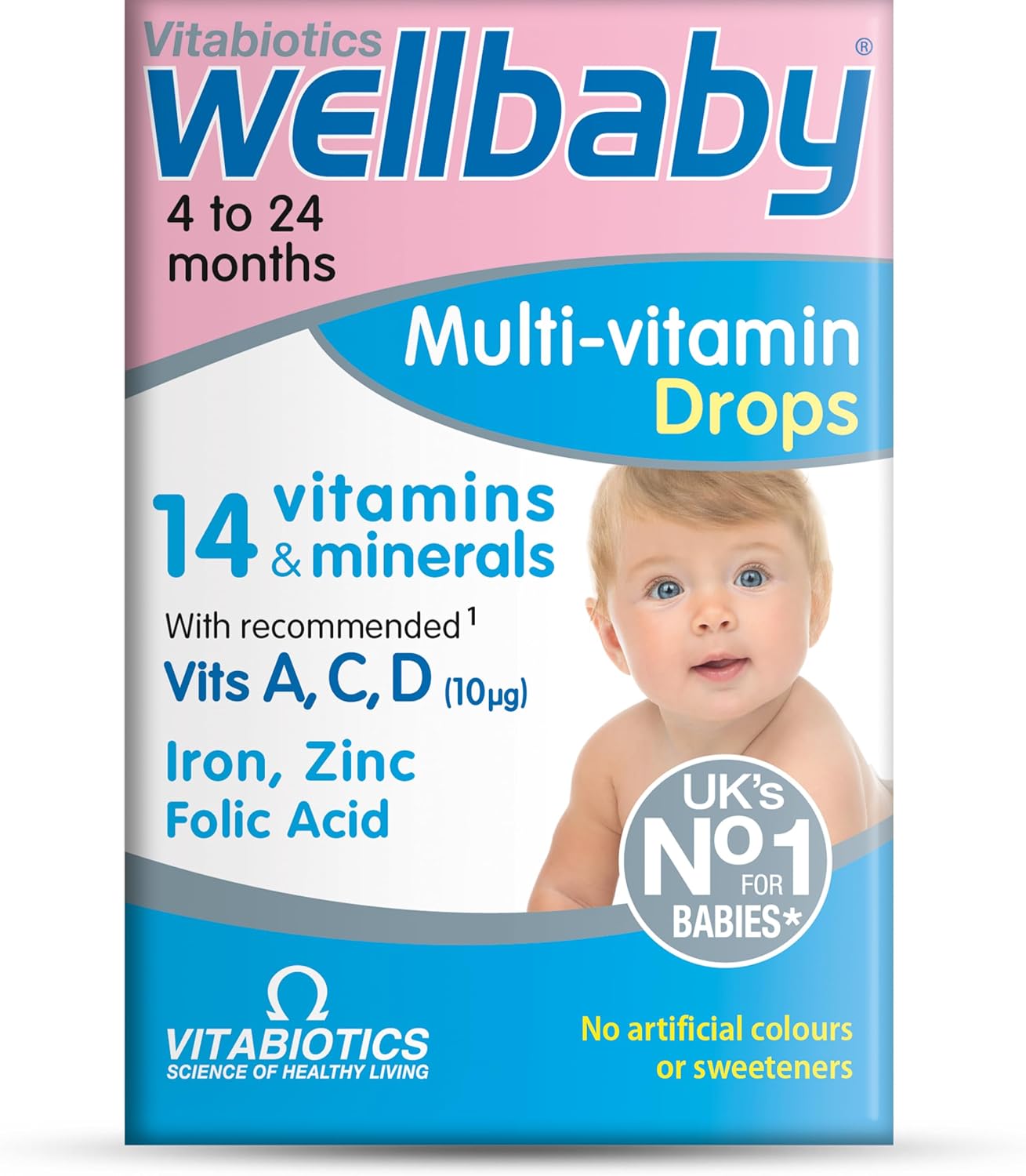 Wellbaby Multivitamin Drops by Vitabiotics - Comprehensive Multivitamin for Babies 4-24 Months