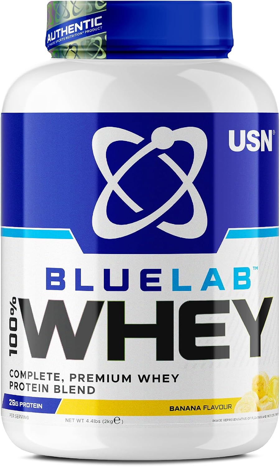 USN BlueLab 100% Whey Protein Powder 4.4lbs(2Kg) 62Servings