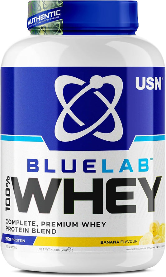 USN BlueLab 100% Whey Protein Powder 4.4lbs(2Kg) 62Servings