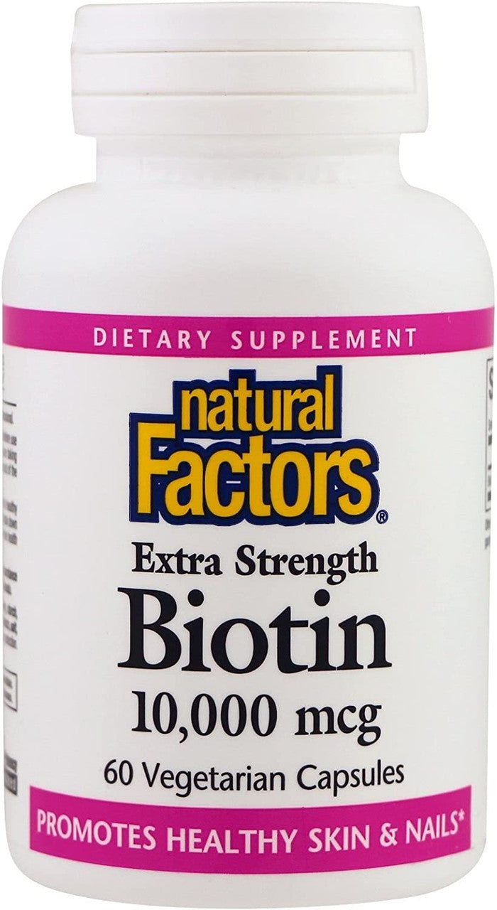 Natural Factors Biotin Extra Strength 10000 mcg  60 VCaps