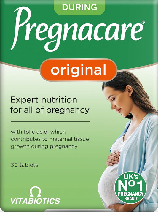 Pregnacare Original Formula Tablets During Pregnancy Support Vitamins and Supplements, 30 Tablets